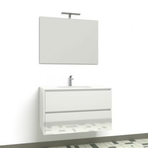 ELDO PLUS - Badezimmerschrank + Spiegel + Lampe