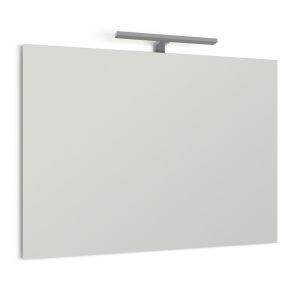 BELFAST - Miroir mural rectangulaire réversible + Lampe LED 7 Watt