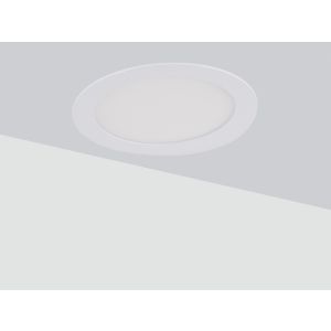 CARTA - 12 Watt Recessed LED spotlight in white ABS for plasterboard
