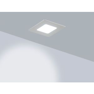 CARTA Q - 3 WATT LED-Einbaustrahler aus weißem ABS für Gipskartonplatten