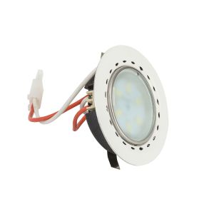 FH135LBY - 3-Watt-LED-Strahler aus weißem Aluminium für Möbel