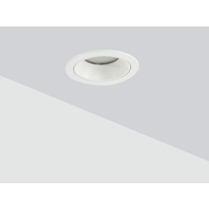GIMMY - 9 Watt LED recessed spotlight in white aluminum for plasterboard