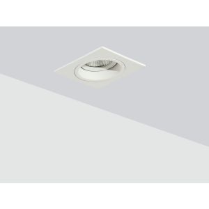 LEO - Recessed 7 Watt LED spotlight in white aluminum for plasterboard